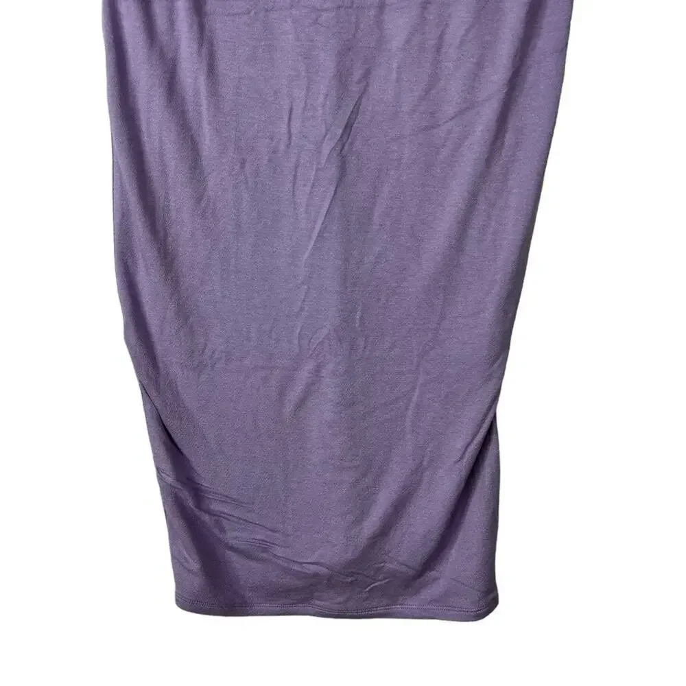 Naked Wardrobe The NW Tube Dress Iris Purple Strapless Crepe Bodycon Size 3X NEW - Picture 5 of 14